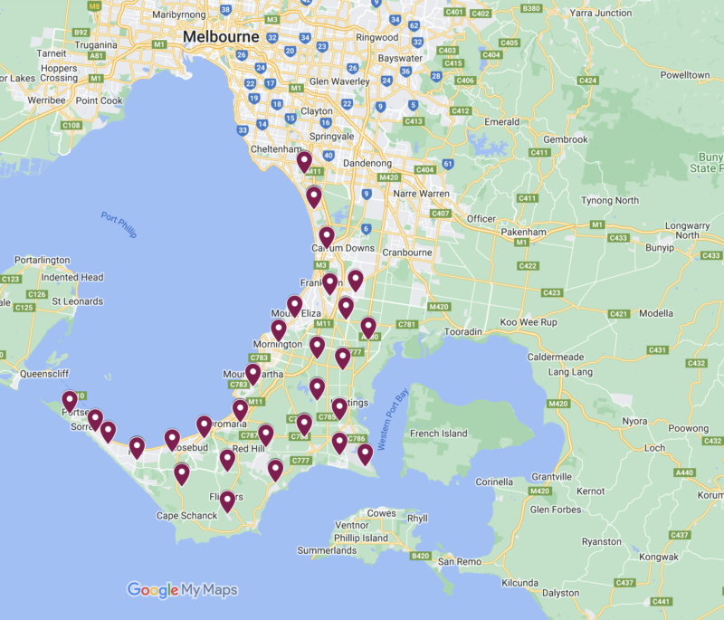 bespoke-concierge-services-melbourne-mornington-space-managers-areas-of-service-map
